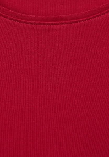 Cecil T-Shirt in Unifarbe - rot (14935)