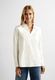 Cecil Blouse with jersey sleeves - white (13474)