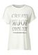 Cecil Shirt with stones wording - white (33474)