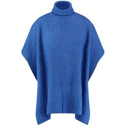 Taifun Poncho en tricot - bleu (08791)