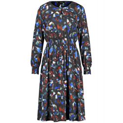 Taifun Dress with an all-over pattern - blue (08792)