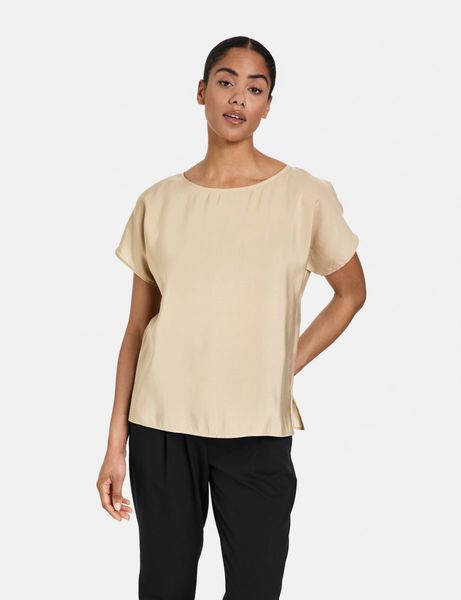 Taifun Basic blouse shirt - beige (09460)