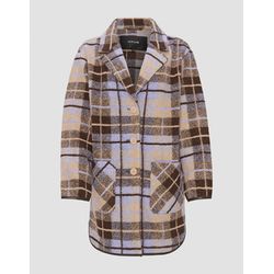 Opus Wool coat - Halilo grunge - violet/brown (2088)