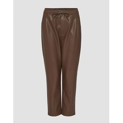 Opus Pantalon en simili-cuir - Majella - brun (20010)