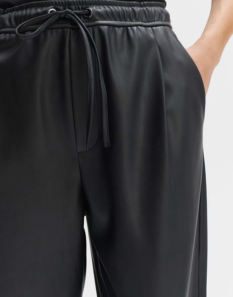 Opus Faux leather pants - Majella - black (900)