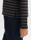 Opus Striped shirt - Suraso - black/brown (60020)