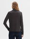 Opus Striped shirt - Suraso - black/brown (60020)