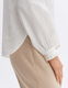 Opus High collar blouse - Fenke - white (1004)