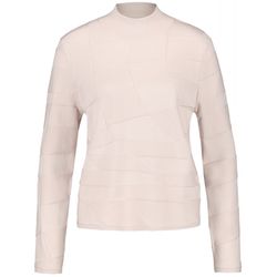 Gerry Weber Collection Jumper with knitted pattern and turtleneck - pink (90544)