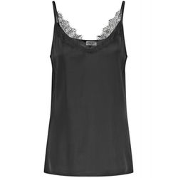 Gerry Weber Collection Flowing top with lace trim - black (11000)