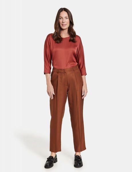 Gerry Weber Collection 7/8 pants with stretch waistband on the back - red (60703)