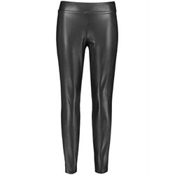 Gerry Weber Edition 7/8 Trousers Slim Fit in Leather Look - black (11000)