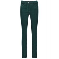 Gerry Weber Edition Slim fit trousers in fine corduroy - green (50008)