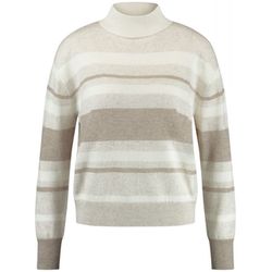Gerry Weber Edition Sweater with stripes - beige/white (09092)