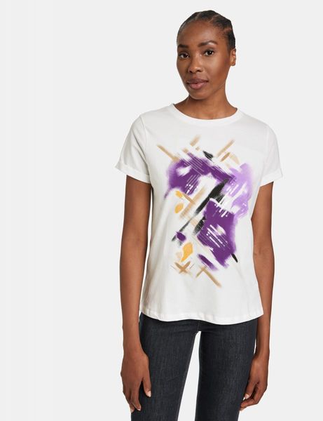 Gerry Weber Edition T-Shirt - blanc/violet (99700)