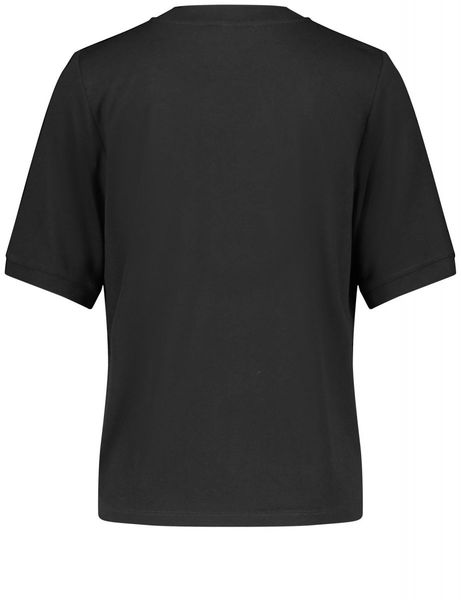 Gerry Weber Edition T-shirt  avec des détails en maille côtelée - noir (11000)
