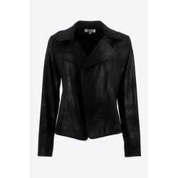 Signe nature Veste uni en suédine - noir (8)