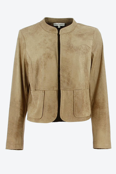 Signe nature Suede jacket - brown (2)