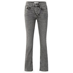 Yaya Gerade Jeans mit Schlitz - grau (99718)