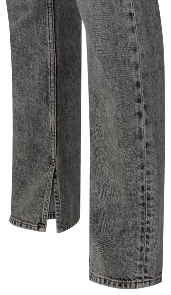 Yaya Jeans droit avec fente - gris (99718)