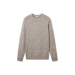 Tom Tailor Knitted sweater with a round neckline - brown (32742)