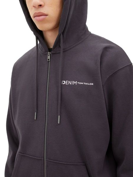 Tom Tailor Denim Zipper hoodie jacket - gray (29476)