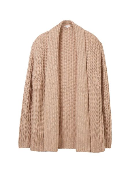 Tom Tailor Knit cardigan lurex - brown (33962)