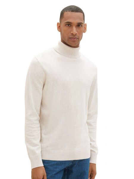 Tom Tailor Basic knitted sweater - white (32715) - S