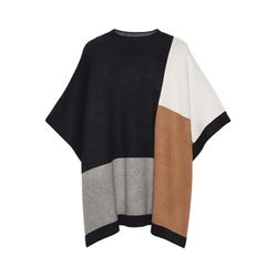 someday Poncho - Buntje   - black/brown (900)