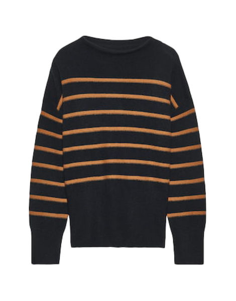 someday Pull en tricot - Talynn - noir/orange (900)
