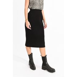 Molly Bracken Knitted pencil skirt - black (BLACK)