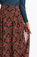 Molly Bracken Printed high-waisted skirt - red/brown/blue (BLACK ANNA)