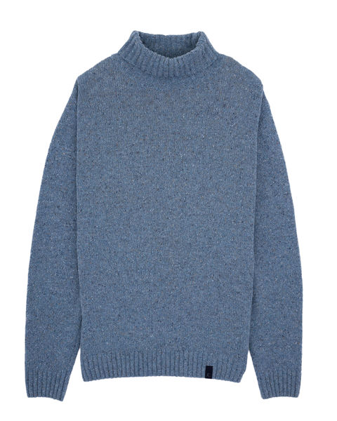 Colours & Sons Turtleneck sweater - Donegal - blue (650)