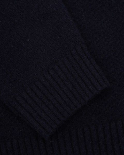 Colours & Sons Knit Sweater Mock-Zip - blue (699)
