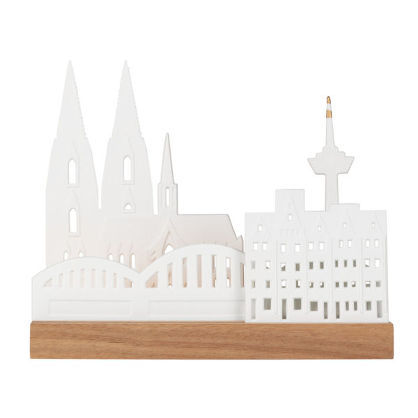 Räder Lichtobjekt - Köln (25x9,5x21,5cm) - weiß/braun (0)