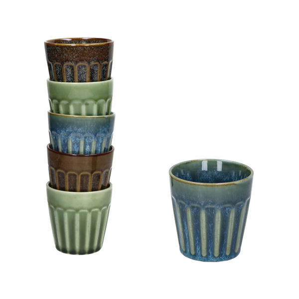 Pomax Set of cups - Rialto - green/brown/blue (MIX)