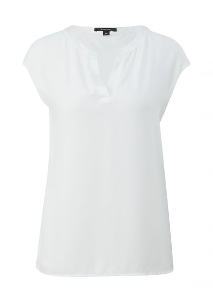 comma Viscose stretch blouse shirt  - white (0120)