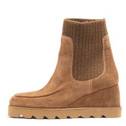 Unisa Sock-Boots - brown (TANGER)