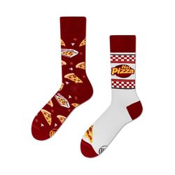 Many Mornings Socks - Pizza - white/red (00)