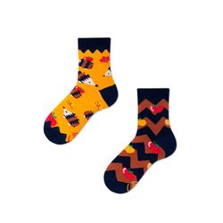 Many Mornings Socks  - Hedgehog - yellow/brown (00)
