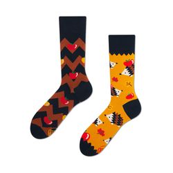 Many Mornings Socks APPLE HEDGEHOG - yellow/brown (00)