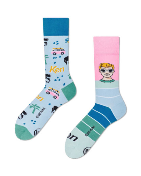 Many Mornings Socks - Ken - pink/blue (00)