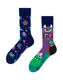 Many Mornings Chaussettes - The Monsters - violet/bleu (00)
