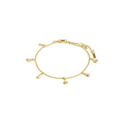 Pilgrim Recycled crystal charm bracelet - Quinn - gold (GOLD)