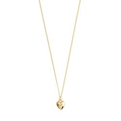 Pilgrim Recycled heart necklace - Afrodite - gold (GOLD)