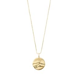 Pilgrim Recycled coin necklace - Heat - gold (GOLD)