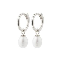 Pilgrim Boucles d'oreilles en perles recyclées  - silver (SILVER)