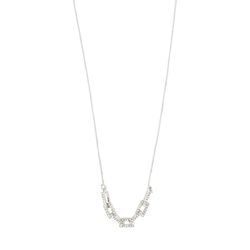 Pilgrim Recycled crystal pendant necklace - Coby - silver (SILVER)