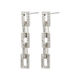 Pilgrim Recycled crystal earrings - Coby - silver (SILVER)