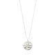 Pilgrim Recycled coin necklace - Heat - silver (SILVER)